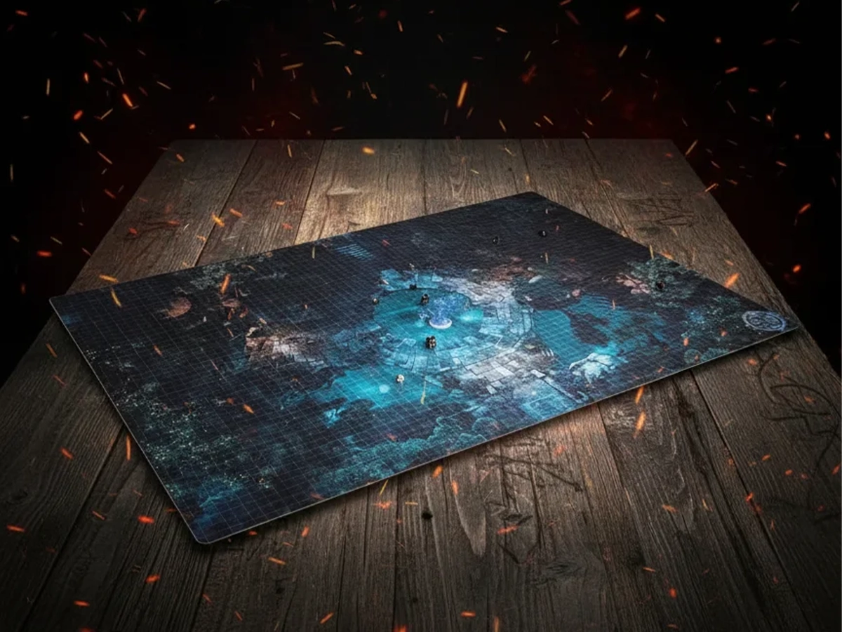 Custom Battle Map - 48x72 D&D & Tabletop RPG Mat - 48x72 inch custom printed gaming mat for Large Battles and Convention Gaming